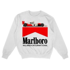 Marlboro McLAREN INTERNATIONAL Crewneck Sweater Modern Vintage New Racing